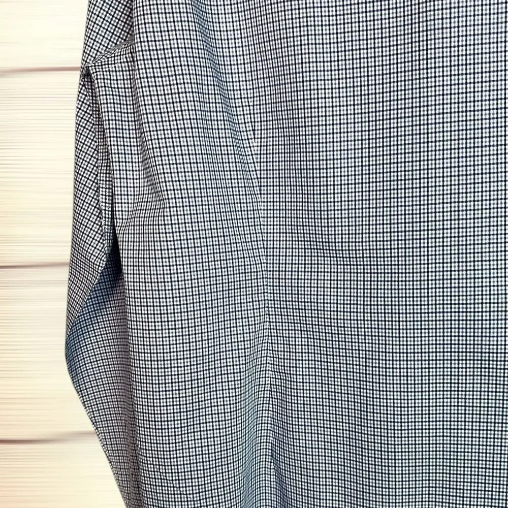 Paul & Shark Casual Shirt Button Down Cotton Blue Plaid Italy size L neck 16,5